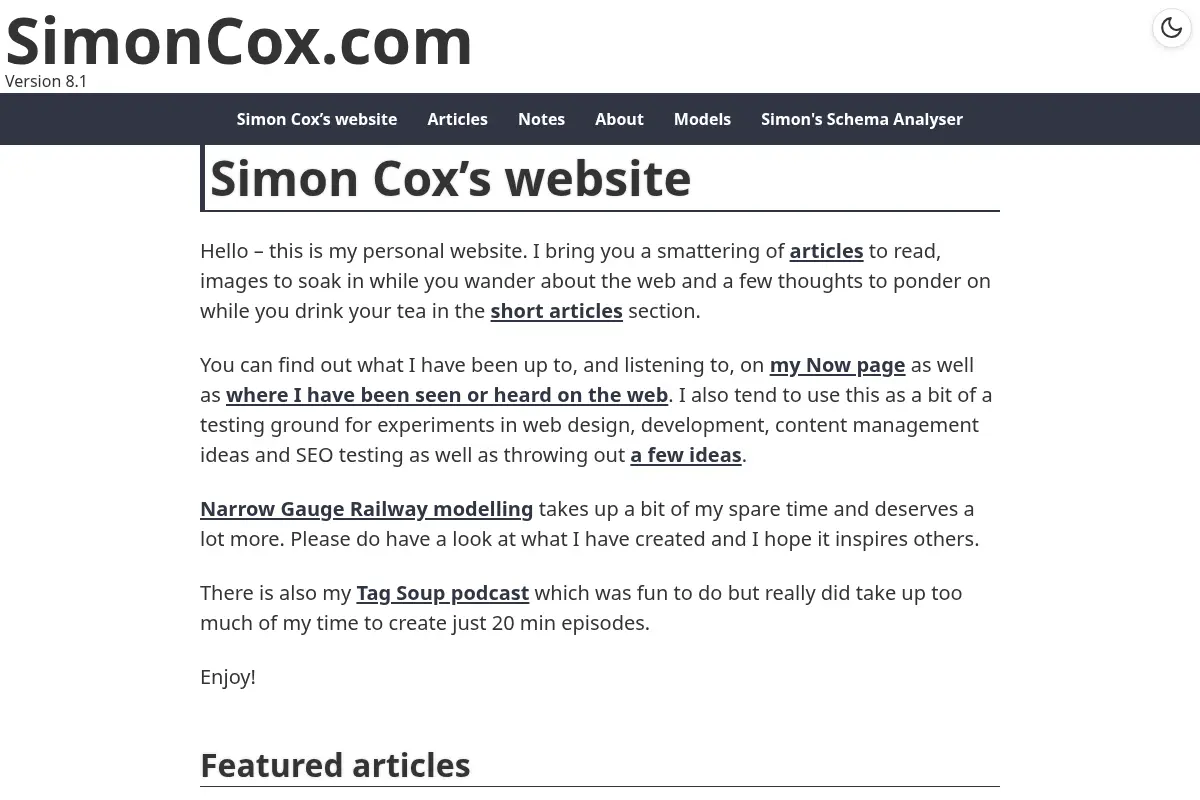 Simon Cox – Technical SEO consultant and web explorer