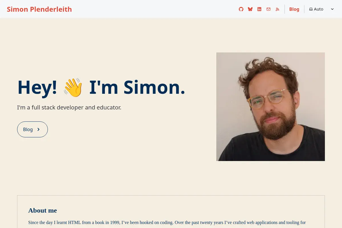 Hey! 👋 I'm Simon. | Simon Plenderleith