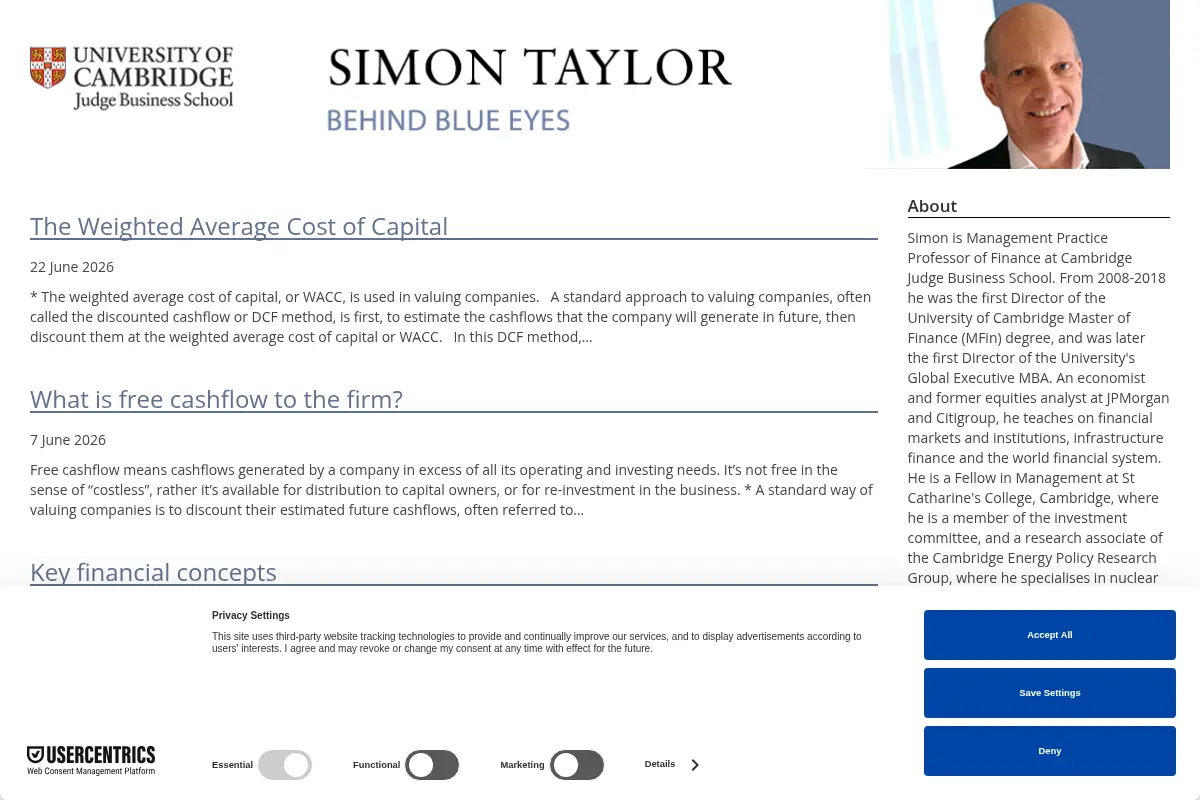 Simon Taylor's Blog