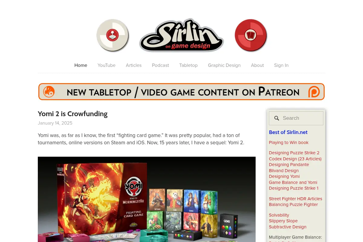 Sirlin.Net — Game Design