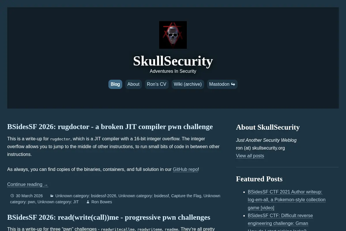 SkullSecurity Blog