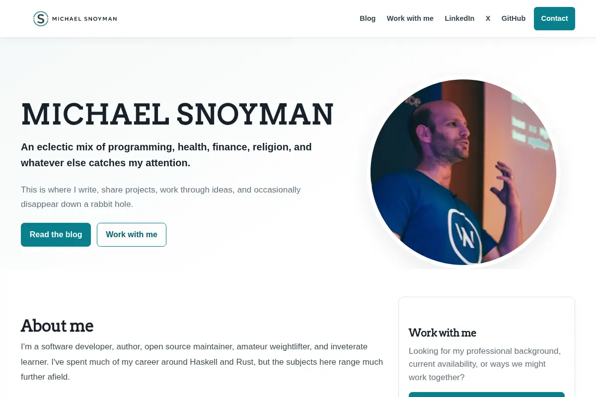 Michael Snoyman's Homepage