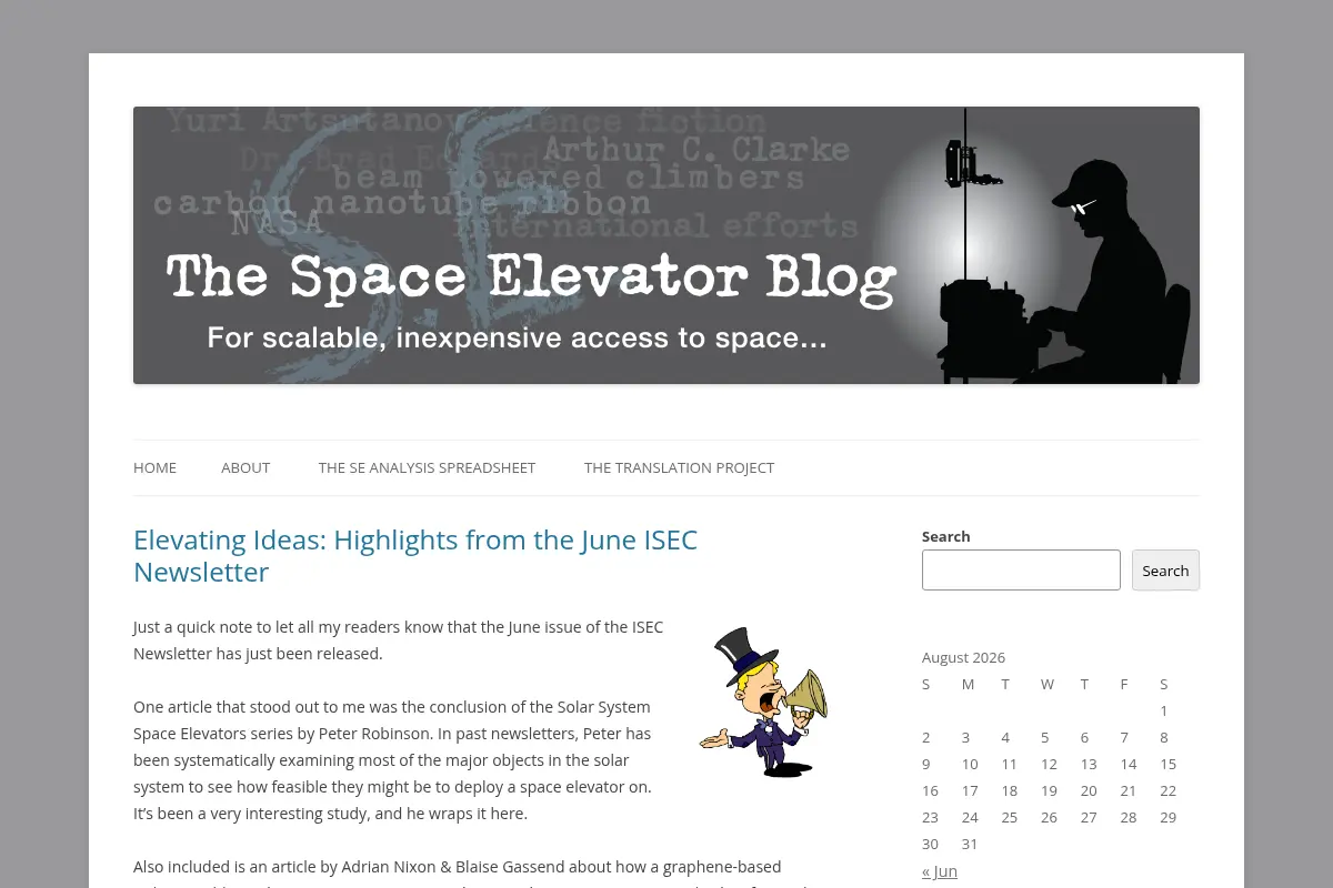 The Space Elevator Blog