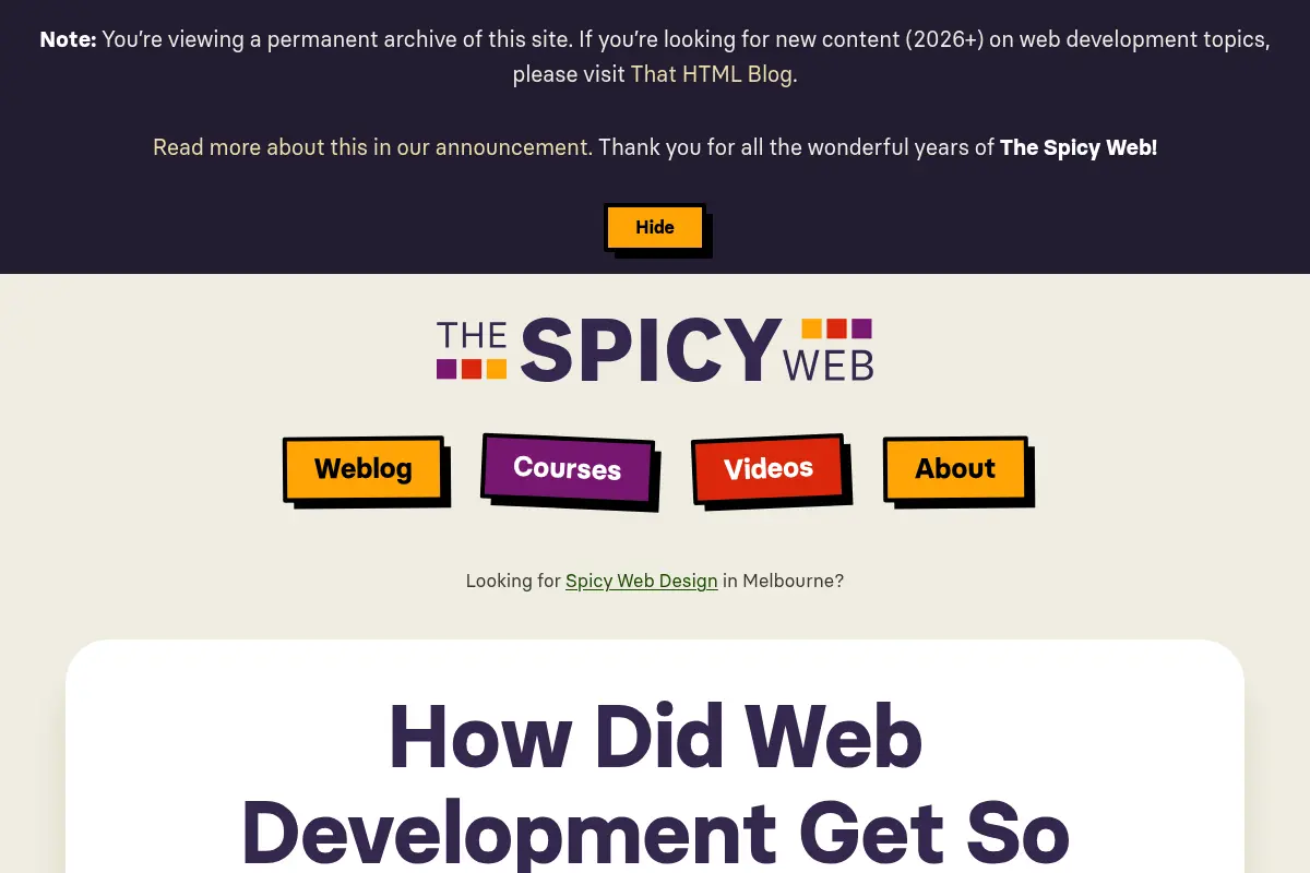 The Spicy Web