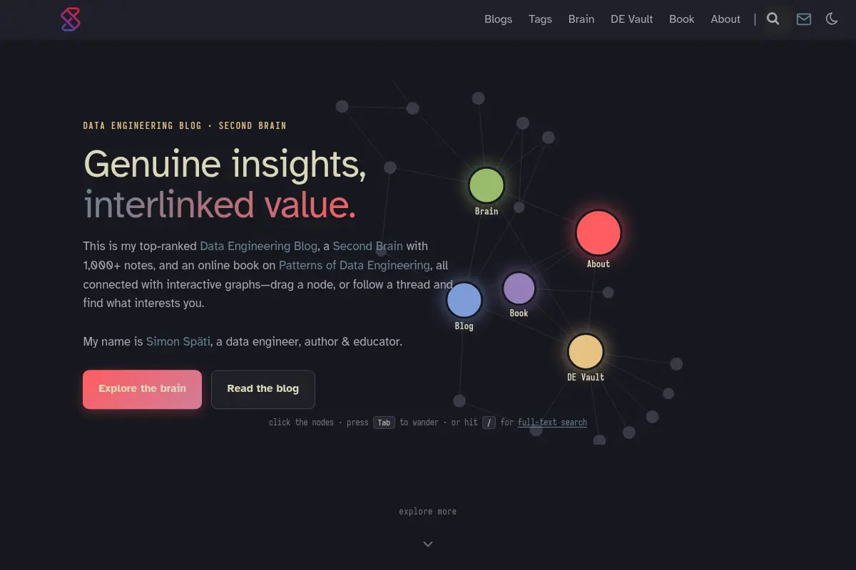 Data Engineering Blog & Second Brain