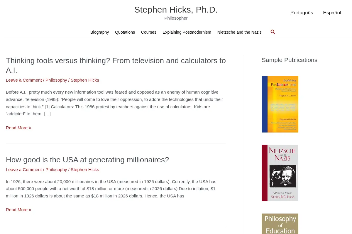 Stephen Hicks, Ph.D. – Philosopher