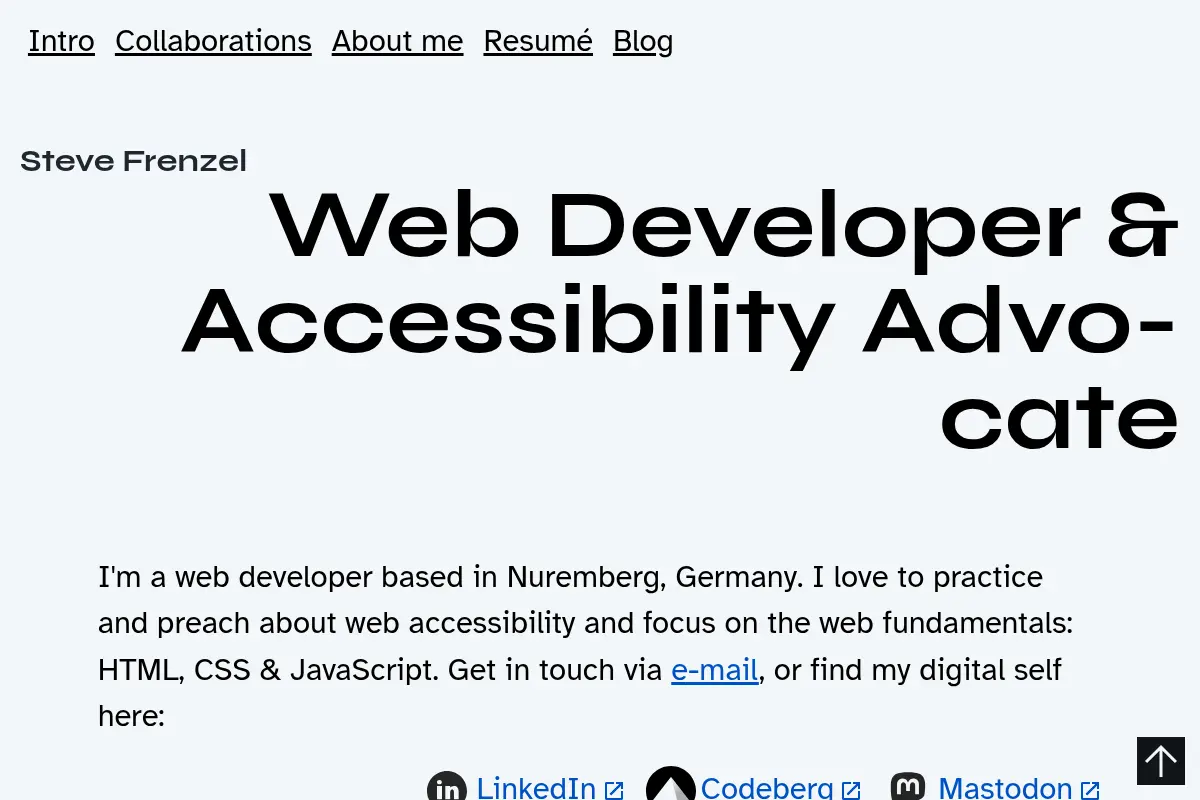Steve Frenzel - Web Developer & Accessibility Advocate