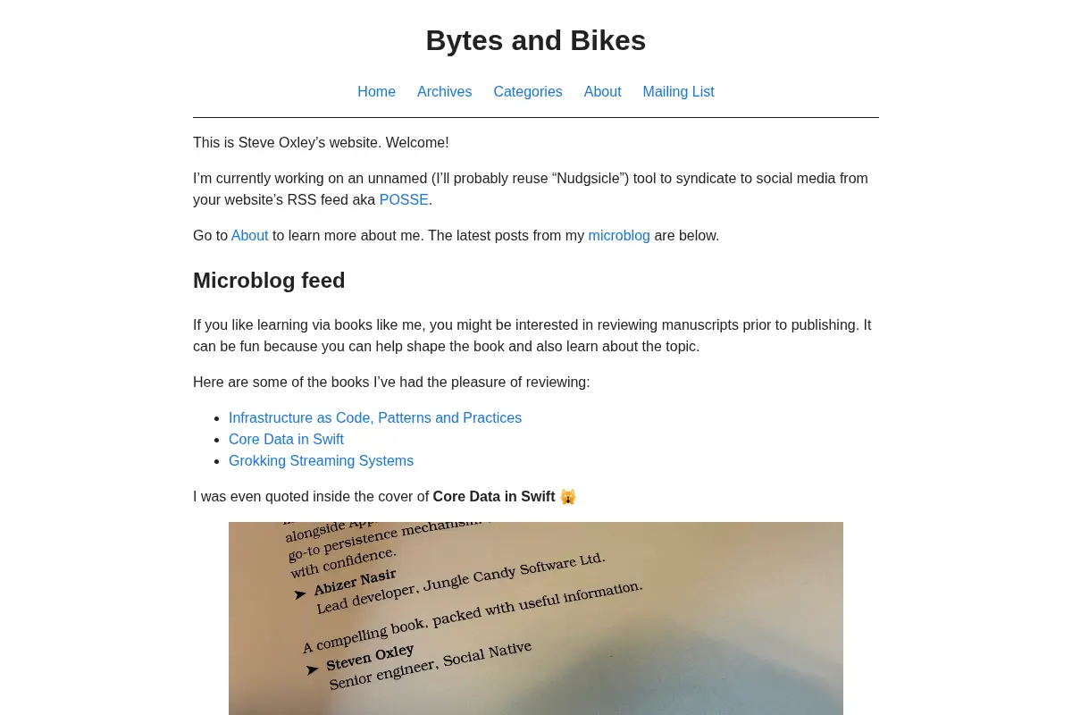 Bytes and Bikes