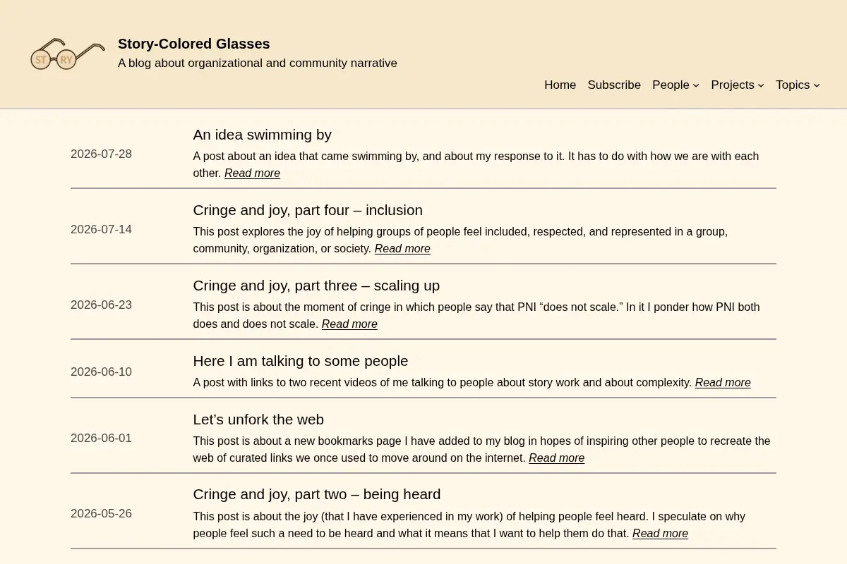 Story-Colored Glasses