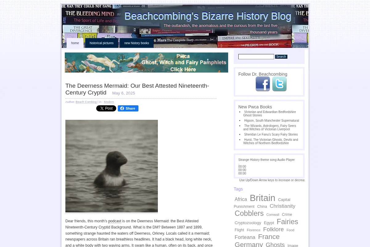 Beachcombing's Bizarre History Blog