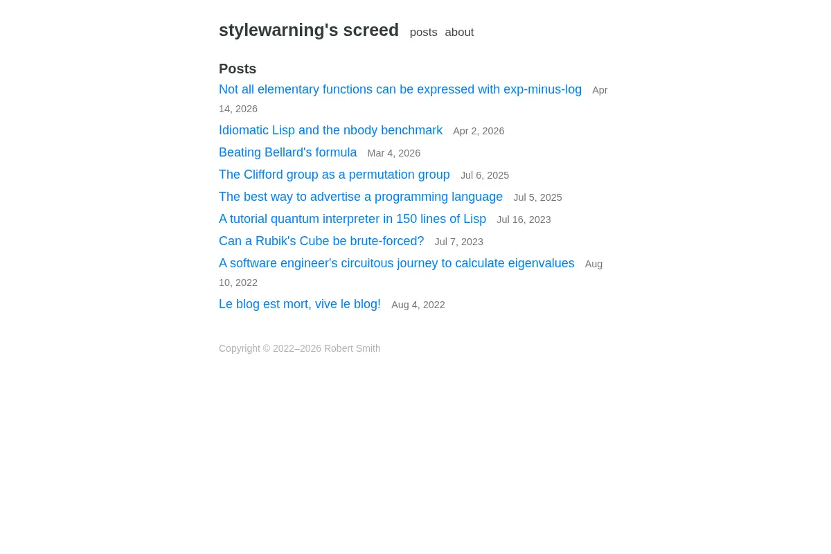 stylewarning's screed