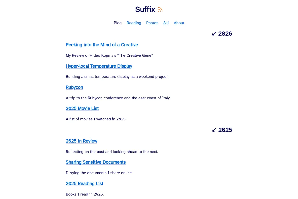 Suffix
