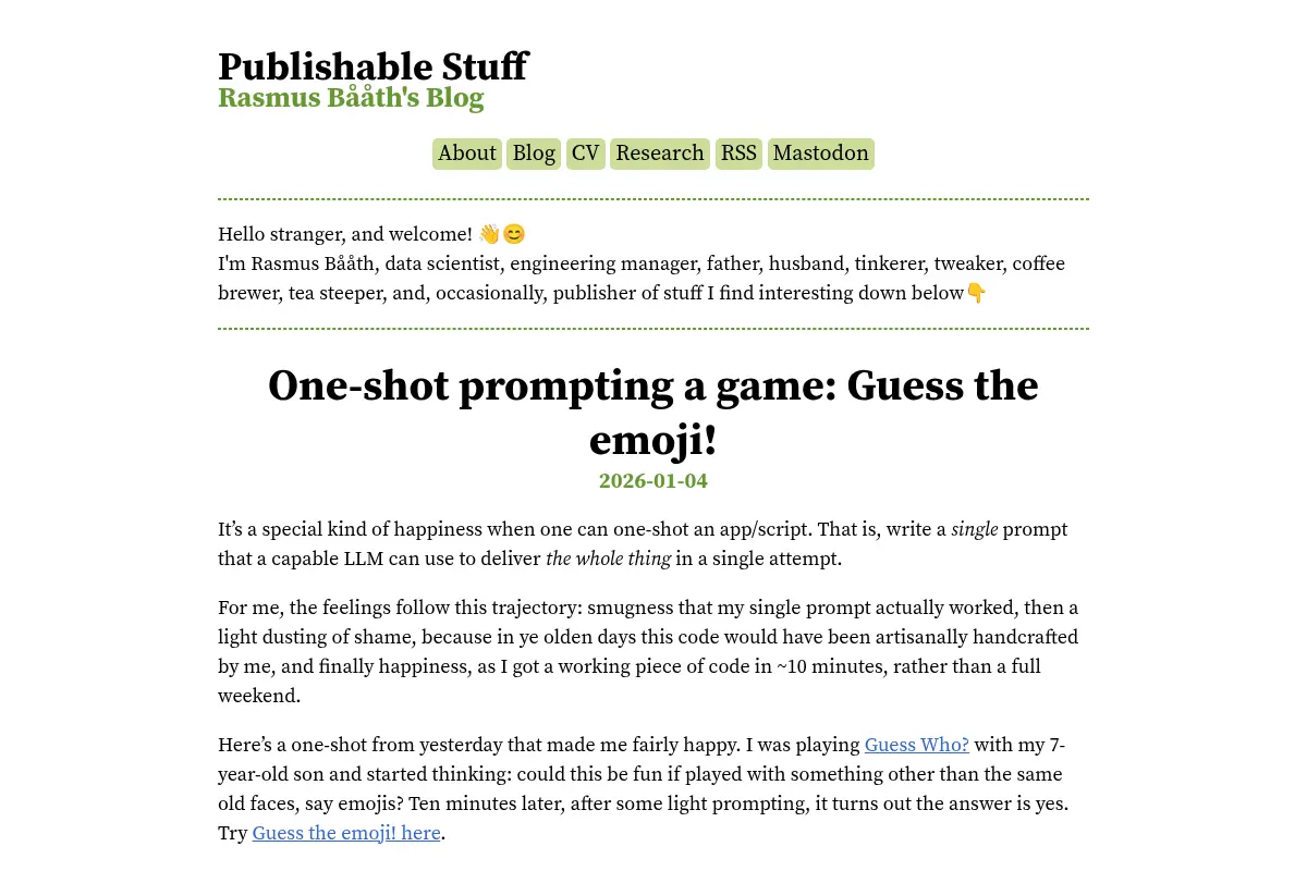 Publishable Stuff