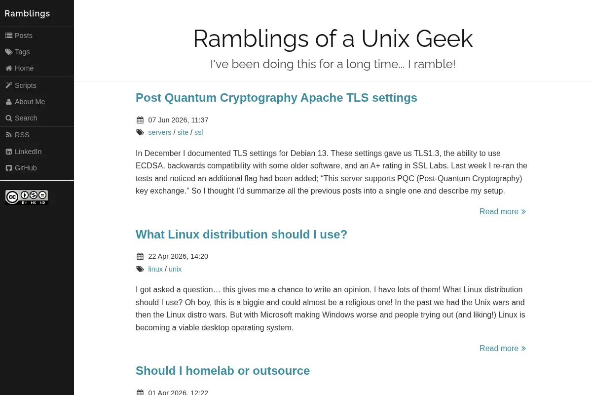 Ramblings of a Unix Geek