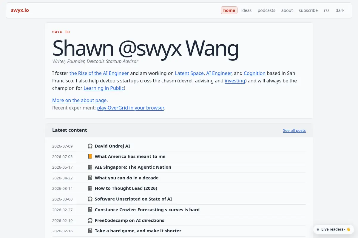 swyx's site