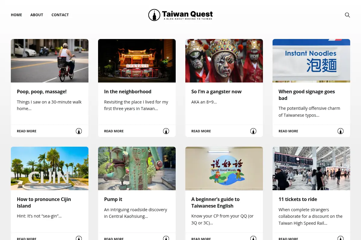 Taiwan Quest — a blog about moving to Taiwan