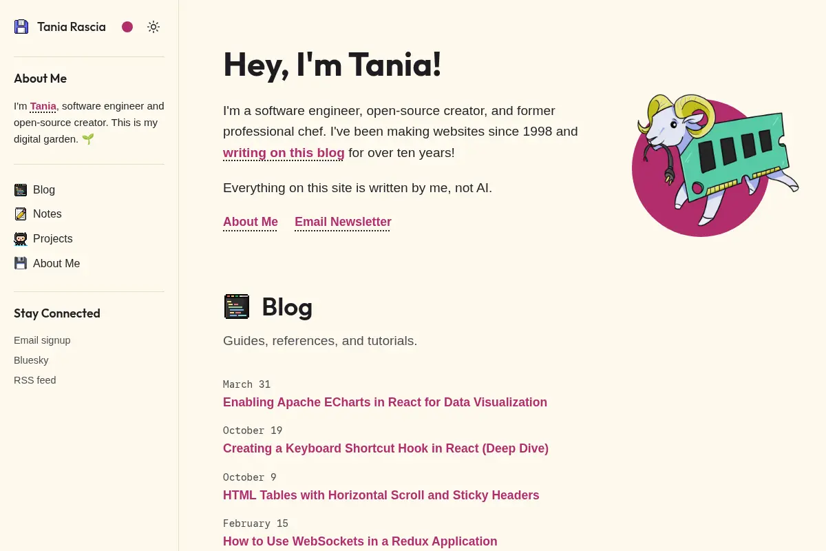 Tania Rascia's Website