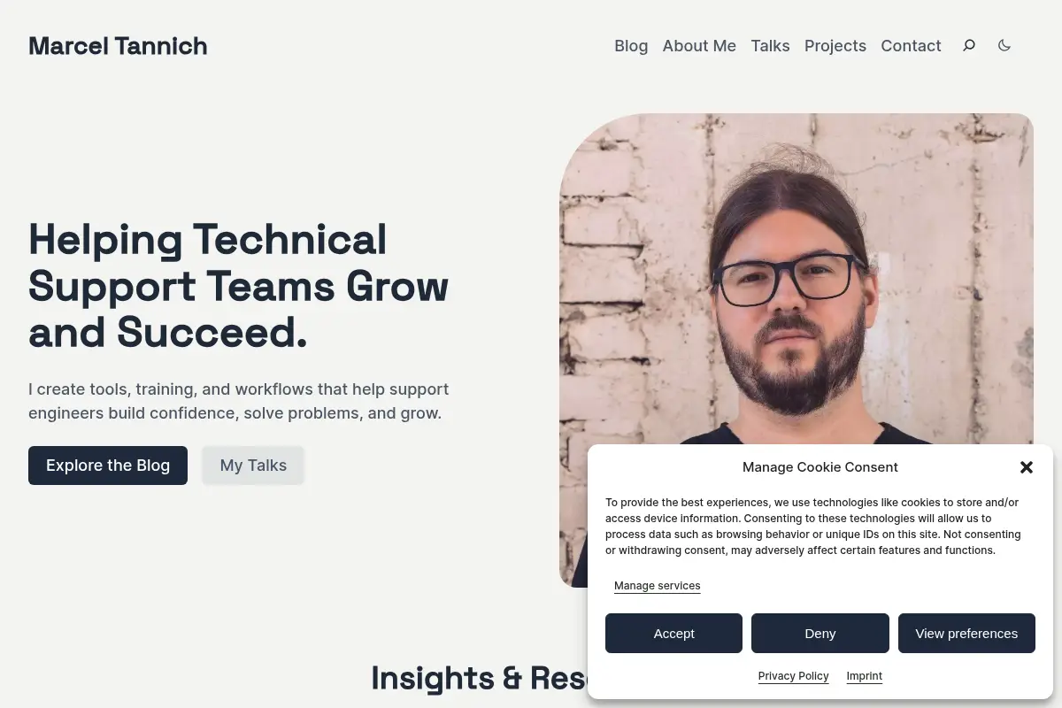 Marcel Tannich - Web Developer & WordPress Contributor