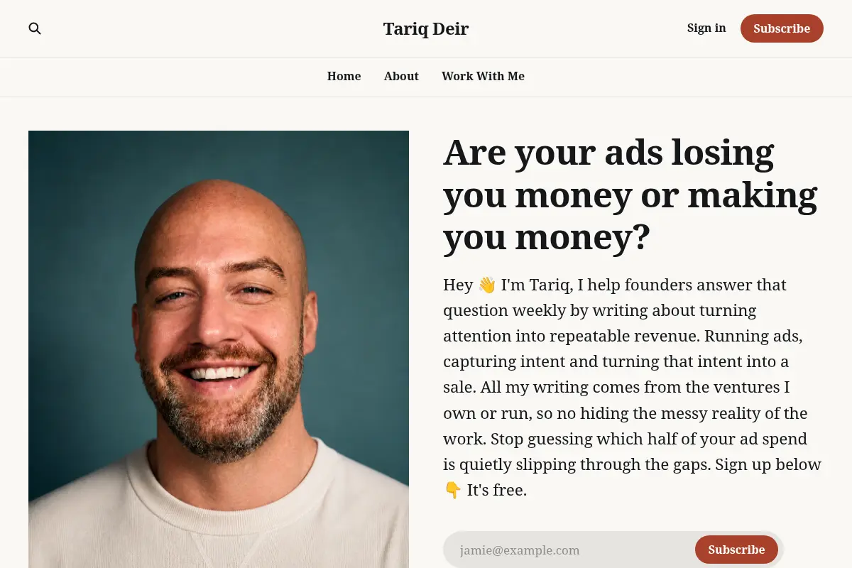 Tariq Deir — Founder Receipts from the businesses I’m building