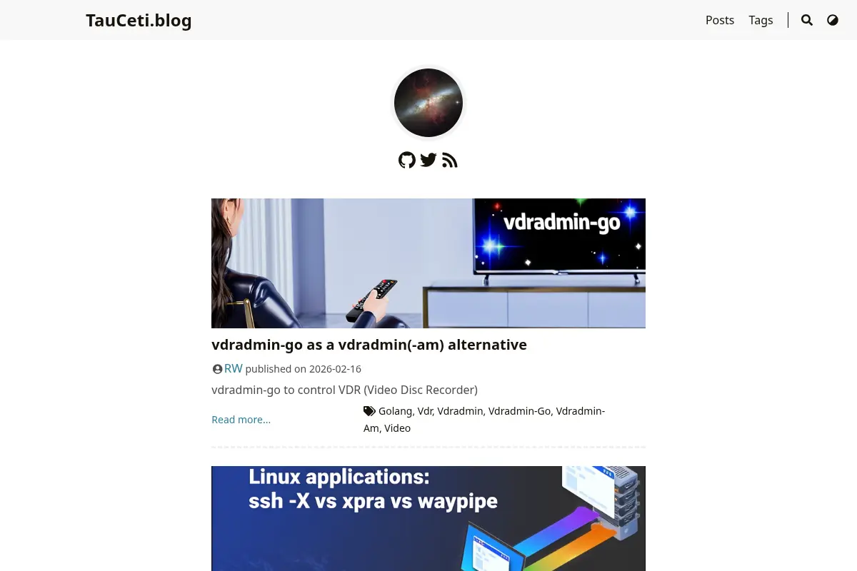 TauCeti blog