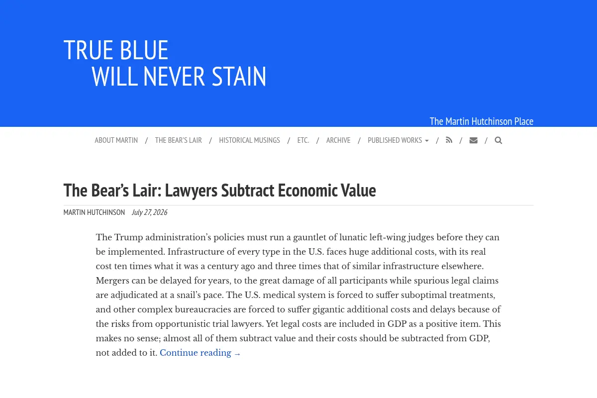 True Blue Will Never Stain