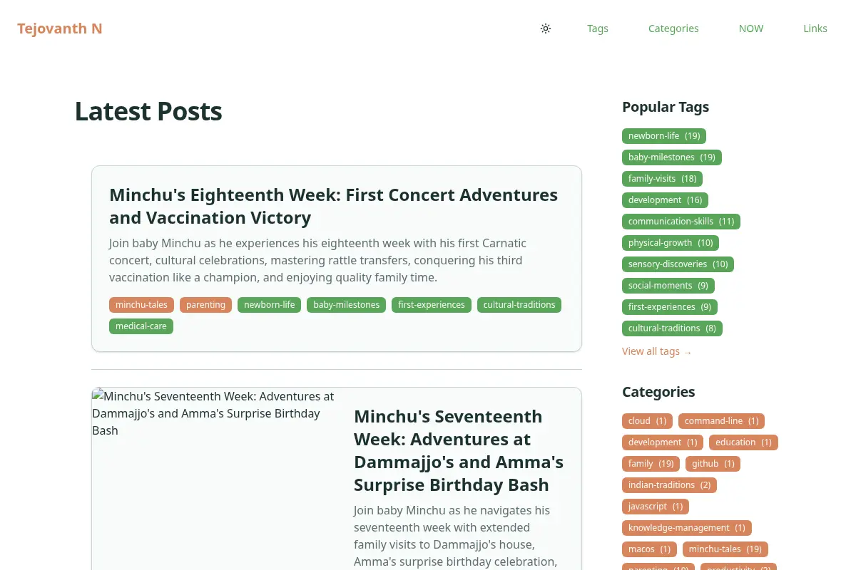 Tejovanth N's Blog