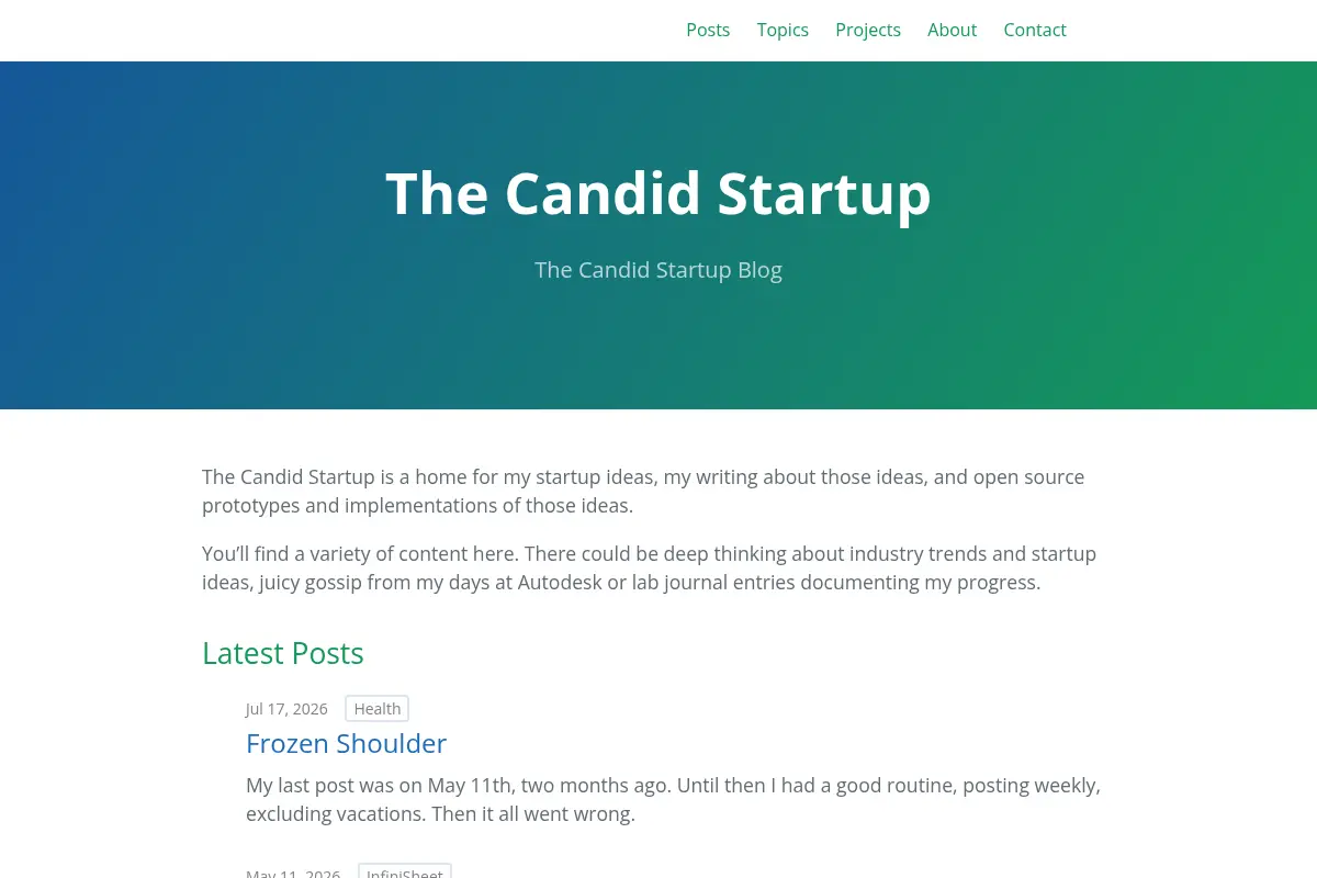 The Candid Startup