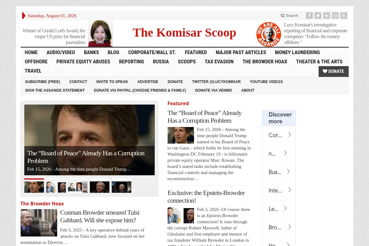 The Komisar Scoop