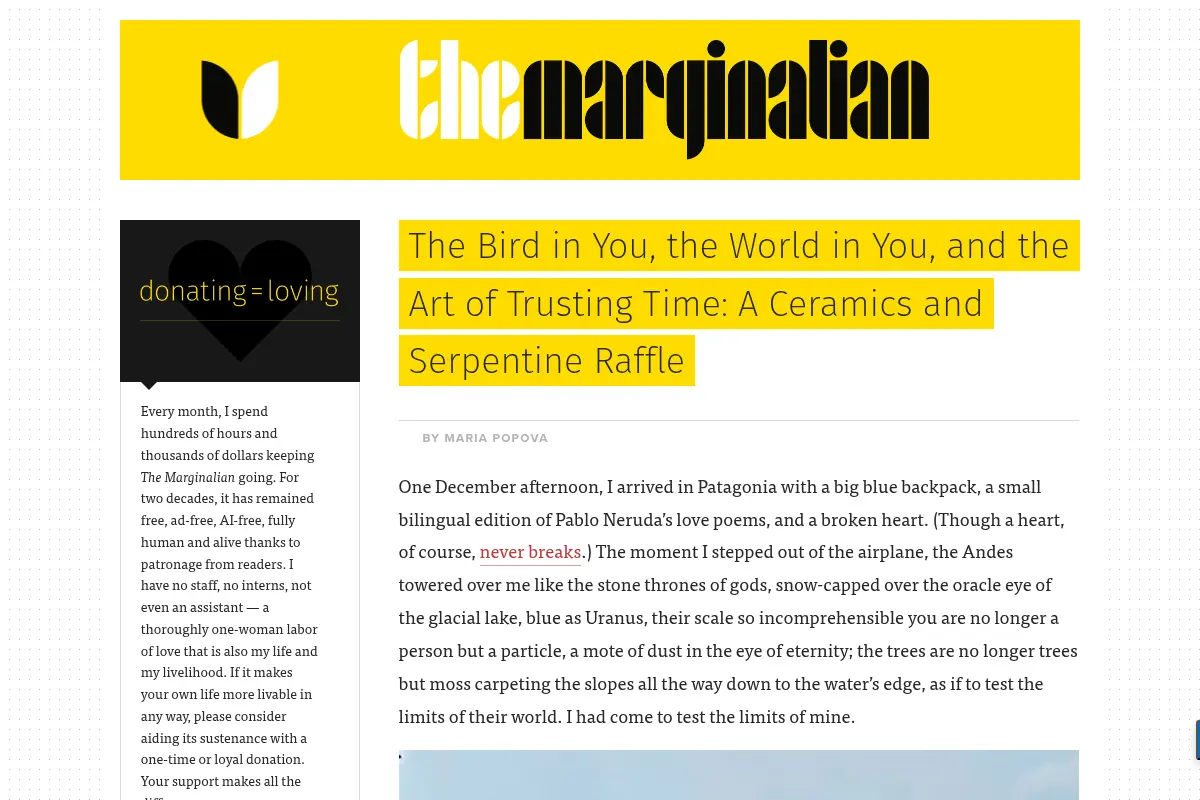 The Marginalian