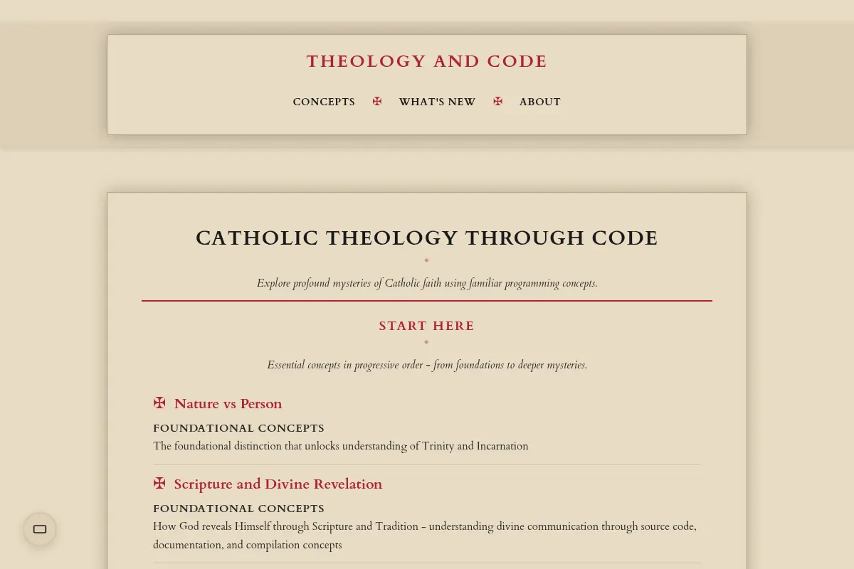 Theology and Code