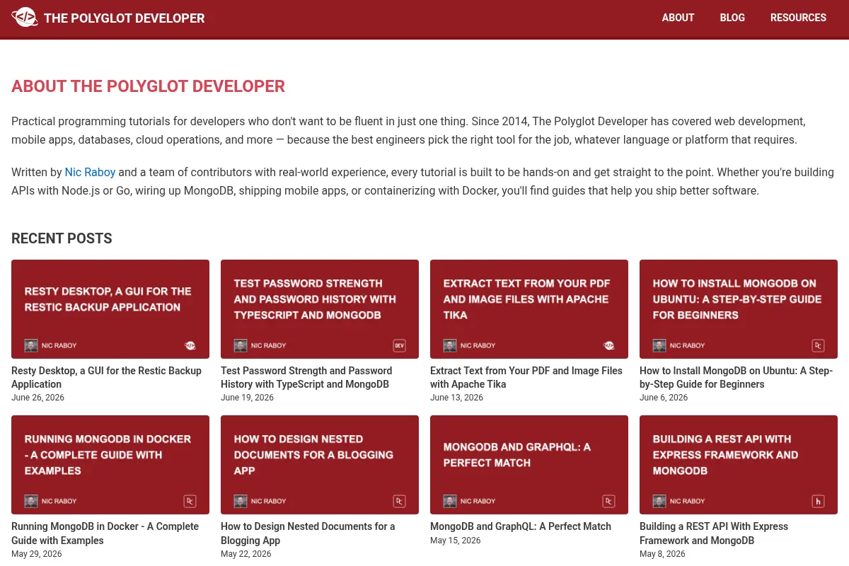 The Polyglot Developer