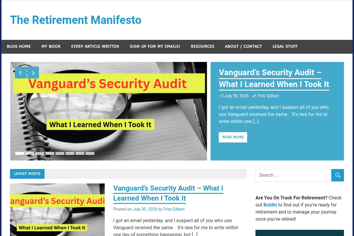 The Retirement Manifesto Blog