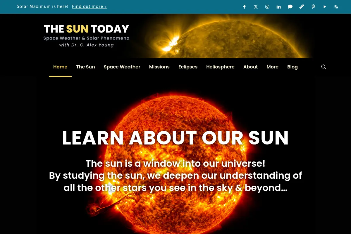 The Sun Today with C. Alex Young, Ph.D.
