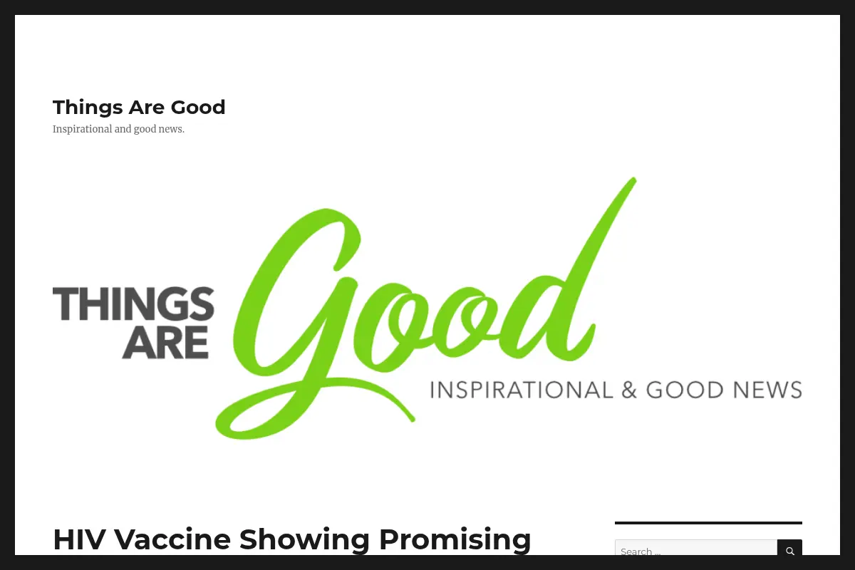 Things Are Good