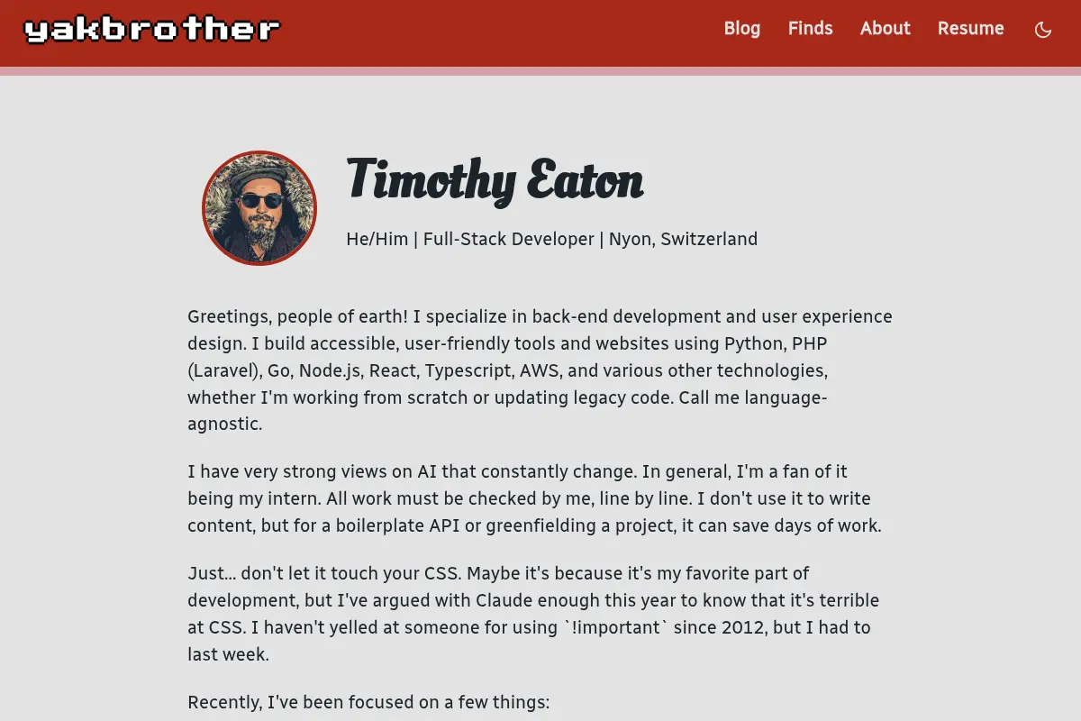 Tim Eaton | Home