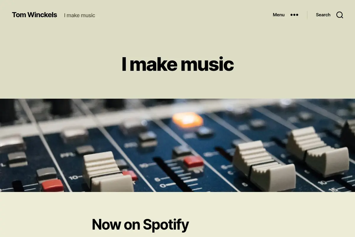Tom Winckels – I make music
