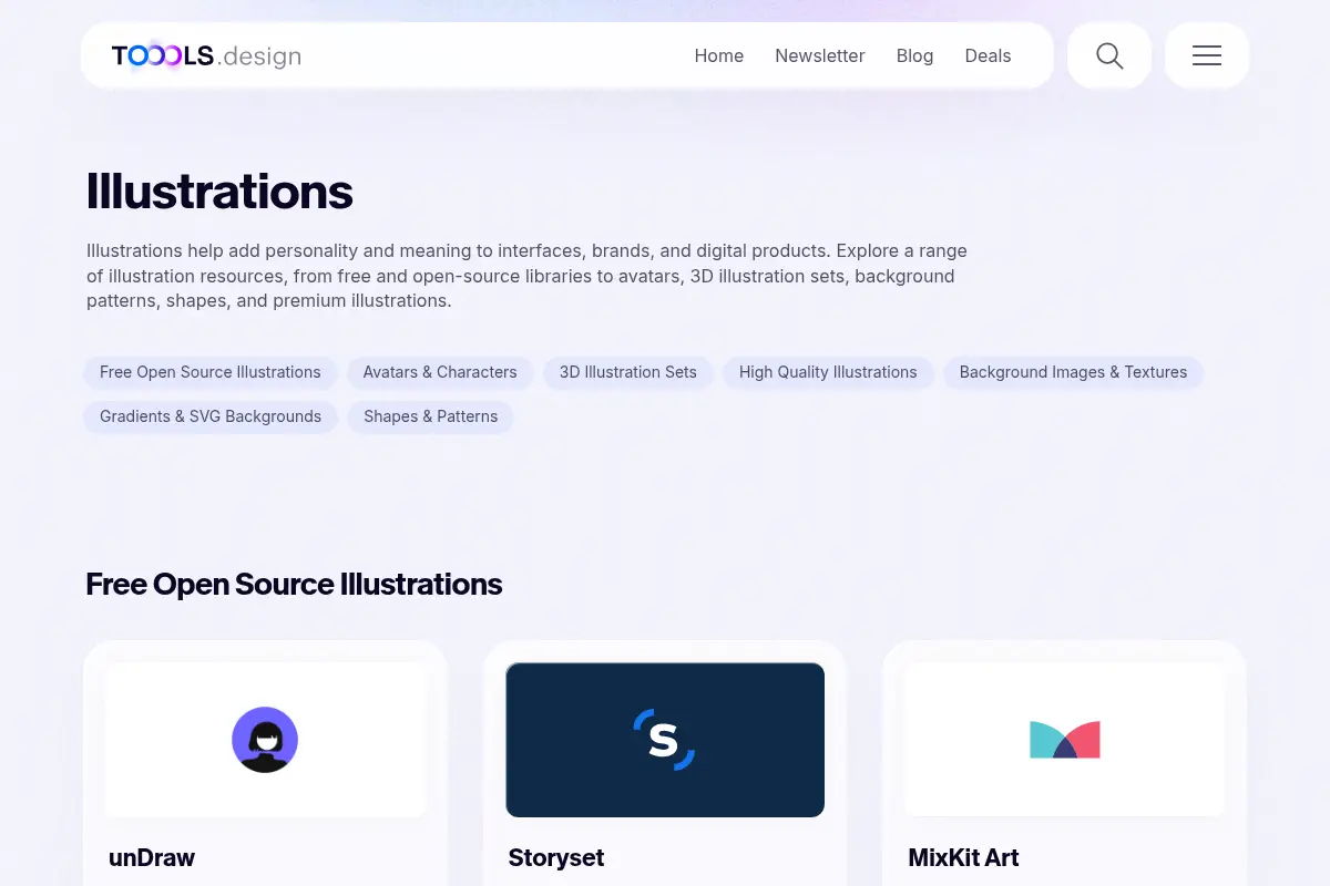 Best Open Source Illustration Libraries | TOOOLS.design