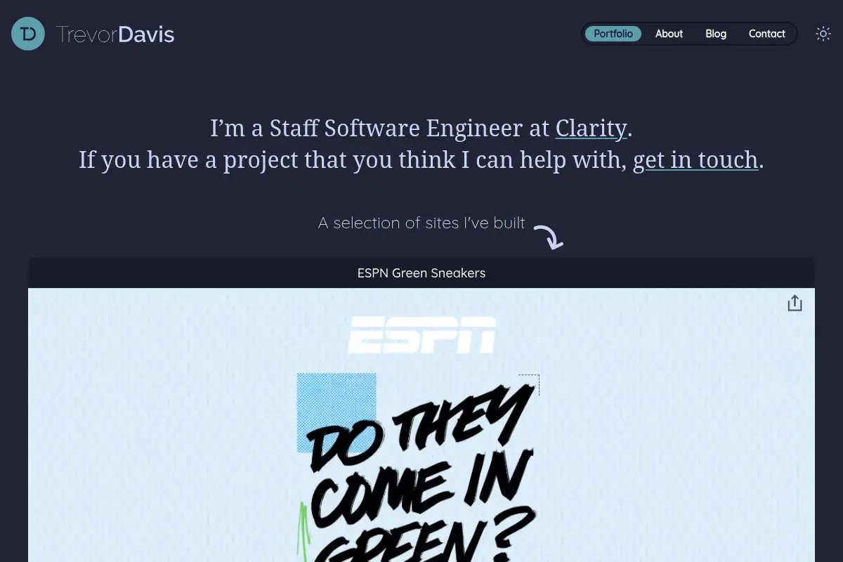 Trevor Davis – Staff Software Engineer Portfolio