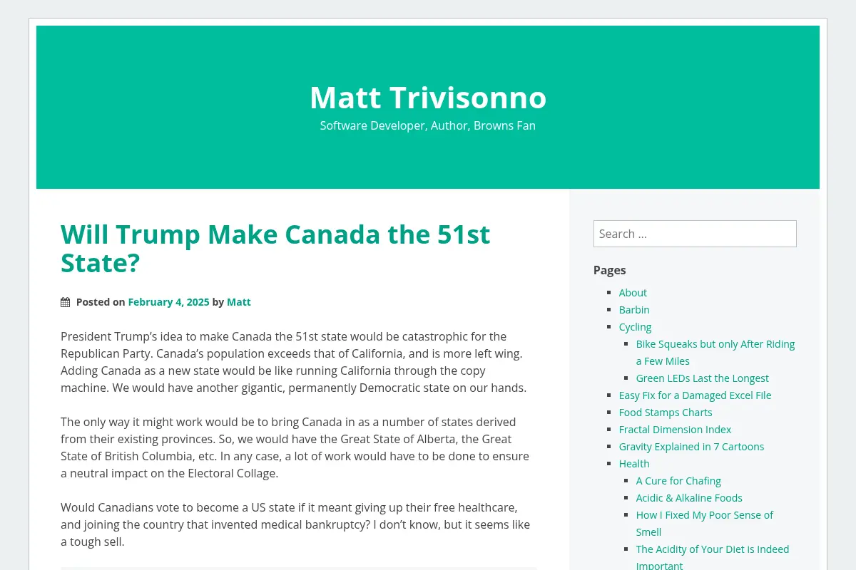 Matt Trivisonno | Software Developer, Author, Browns Fan