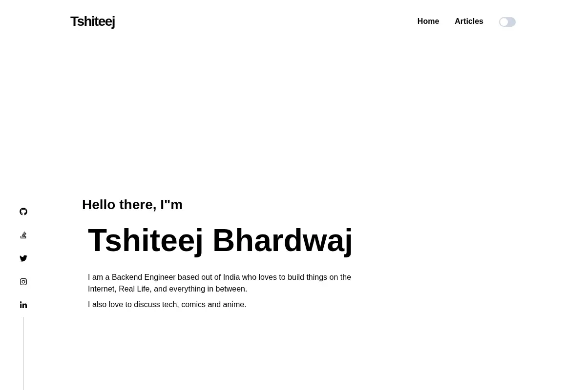 Tshiteej Bhardwaj