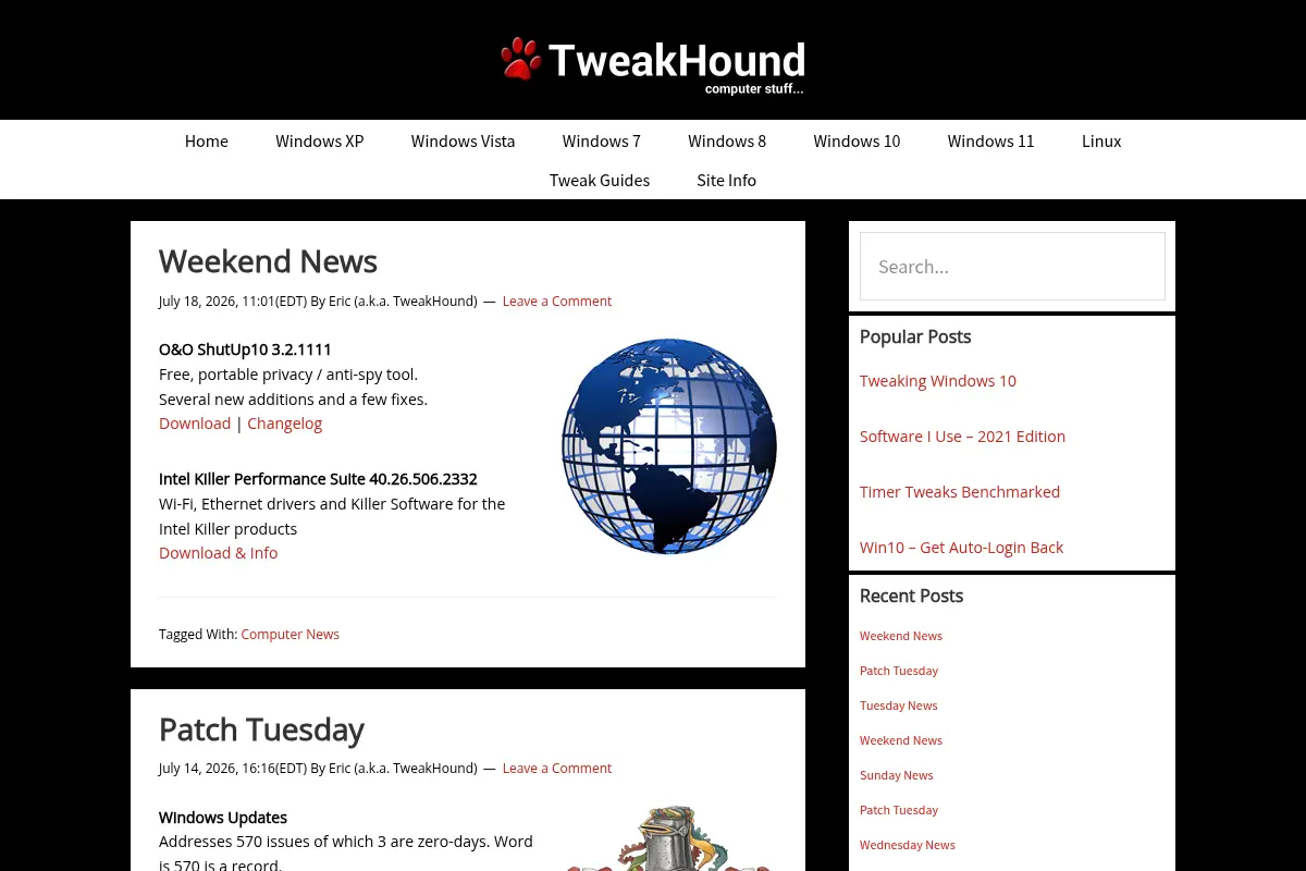 TweakHound - Computer stuff...