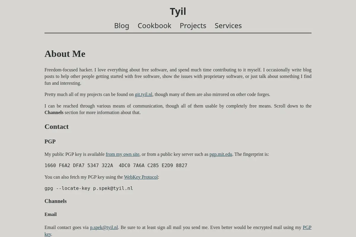 About Me - Tyil