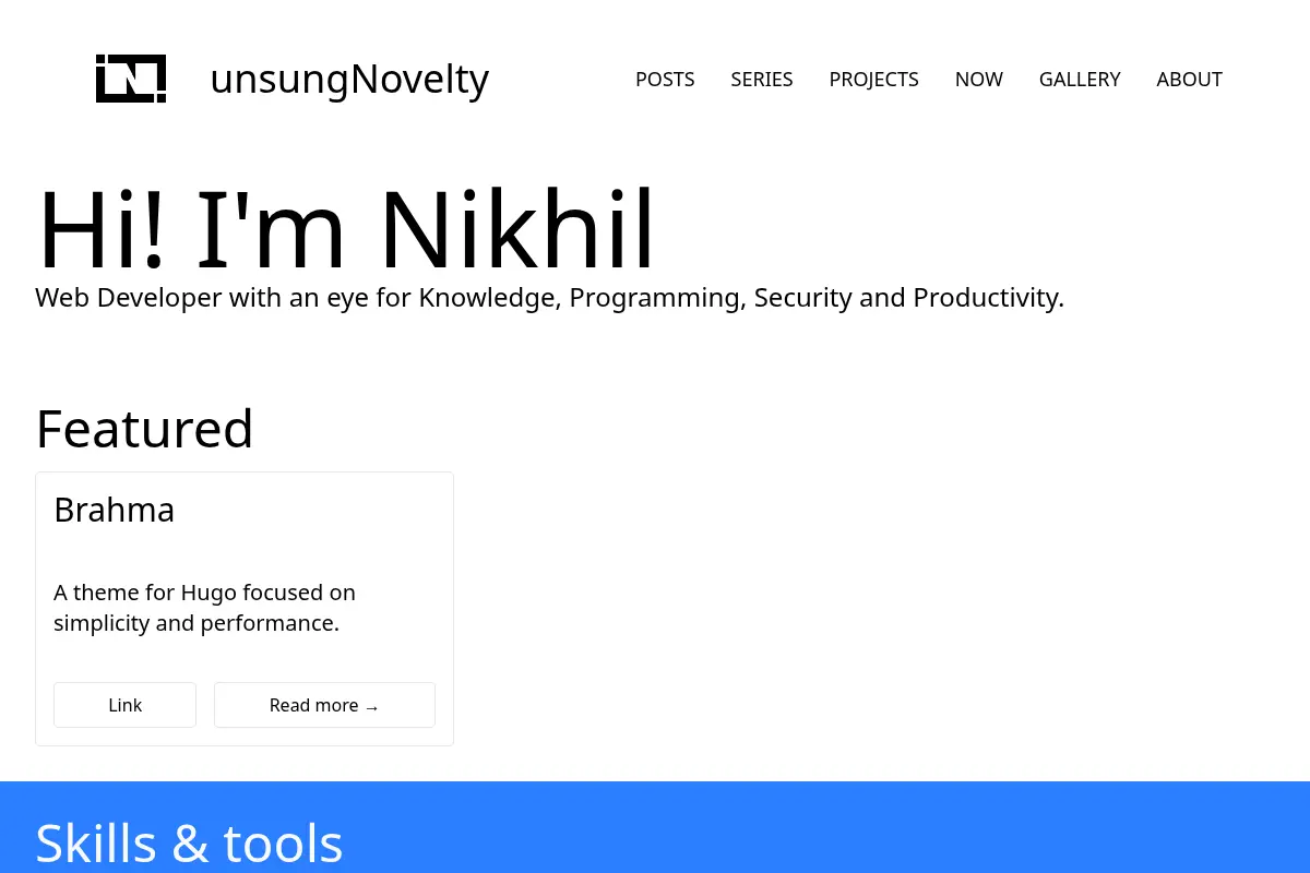 unsungNovelty