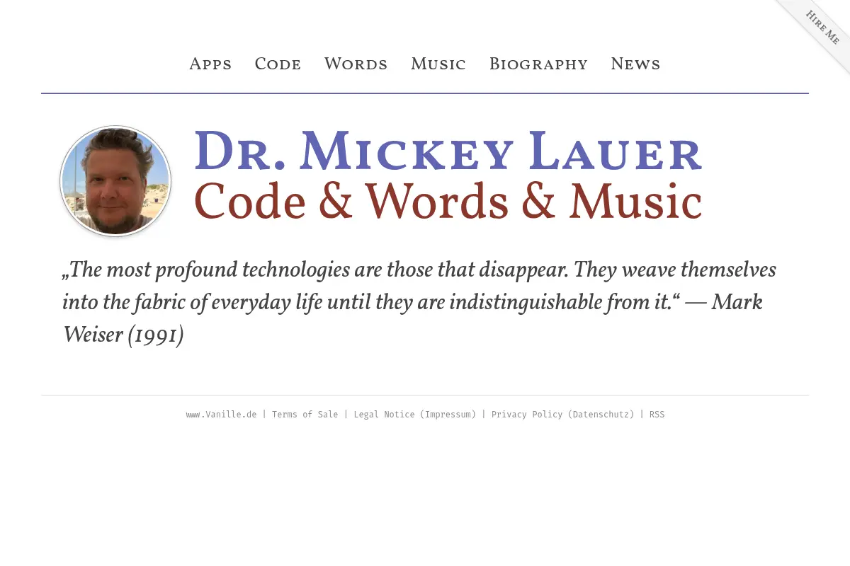 Vanille — Dr. Mickey Lauer