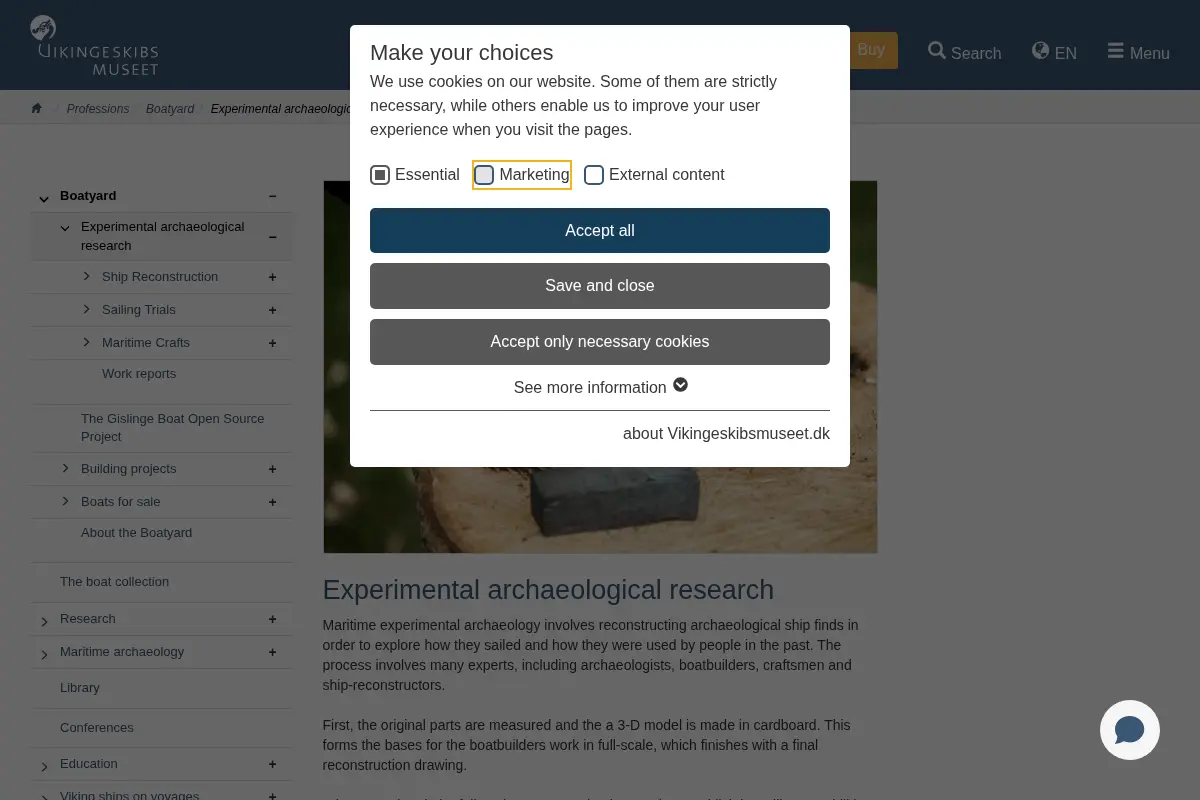 Experimental Archaeological Research at the Viking Ship Museum