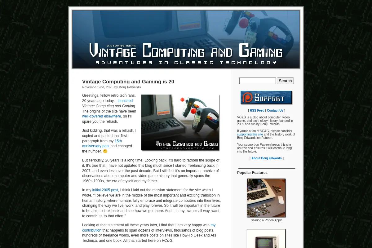 Vintage Computing and Gaming