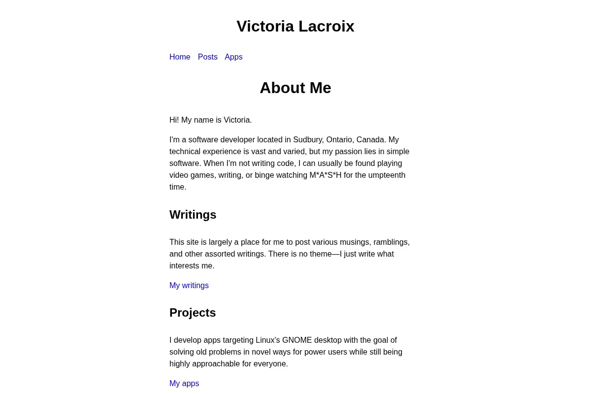 vtrlx.ca — Victoria Lacroix