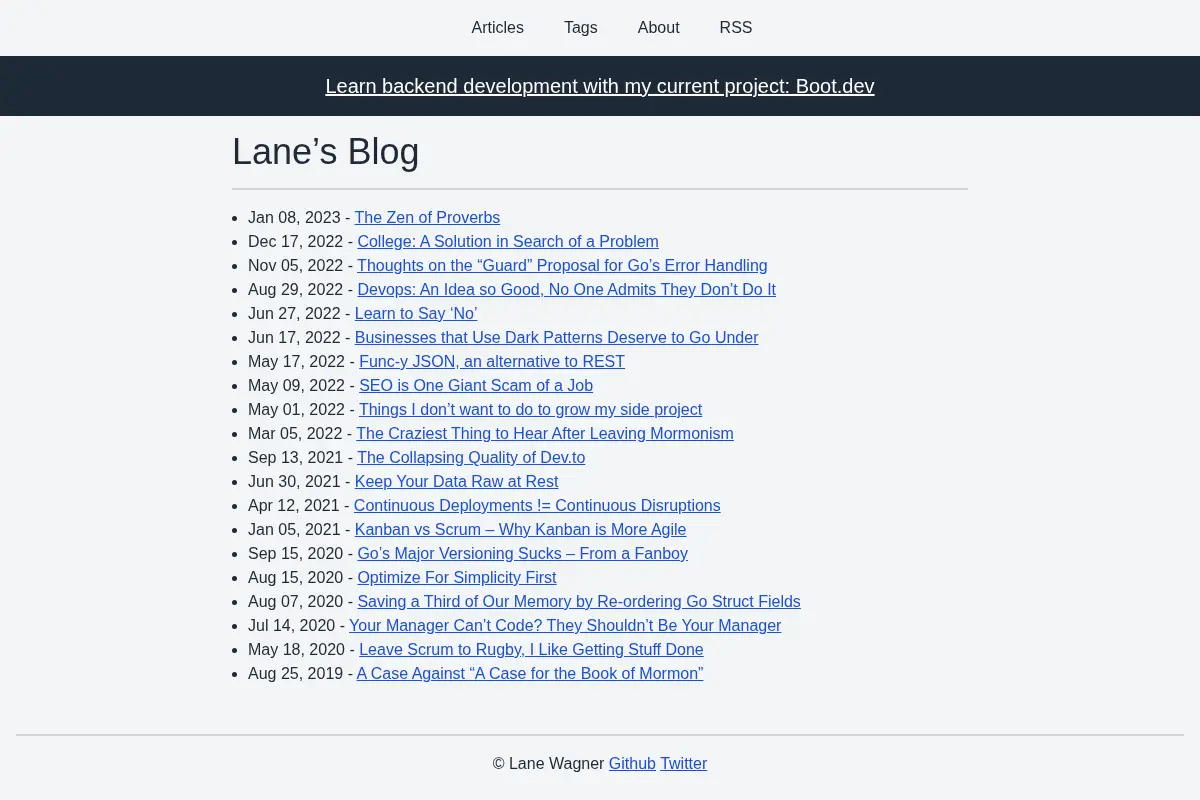 Lane's Blog