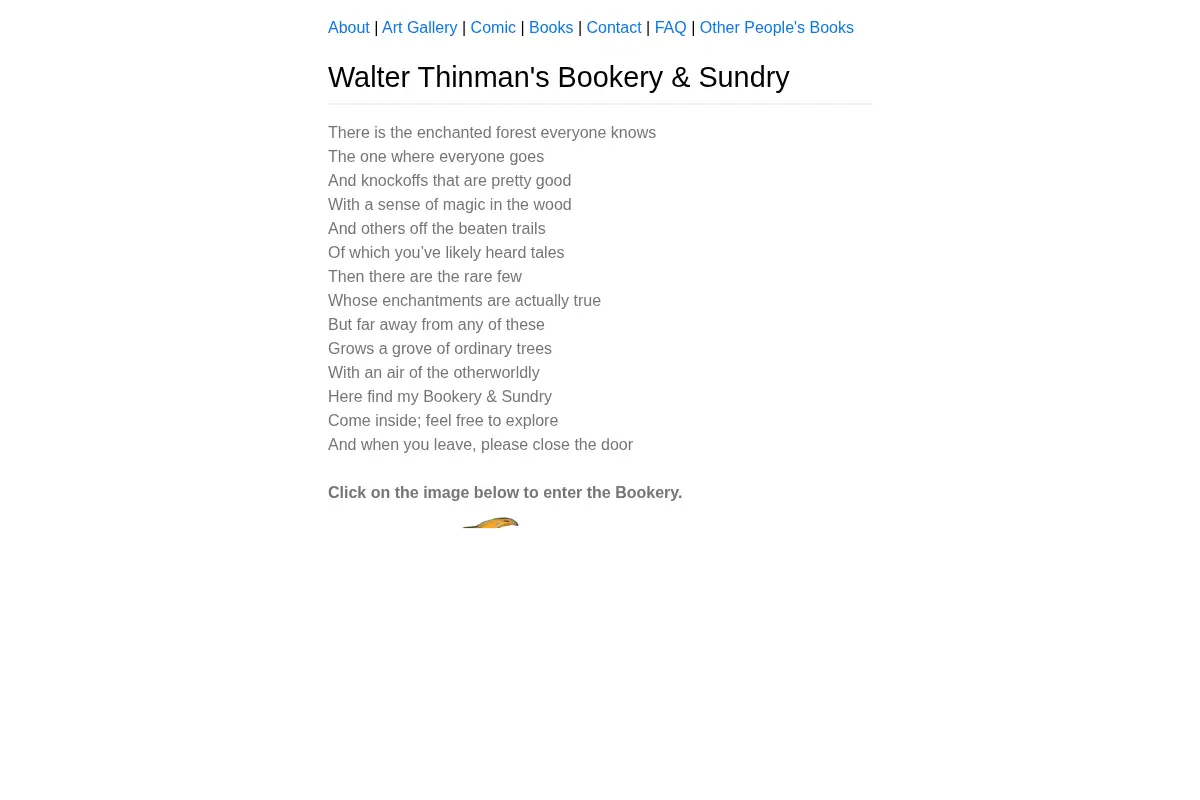 Walter Thinman's Bookery & Sundry