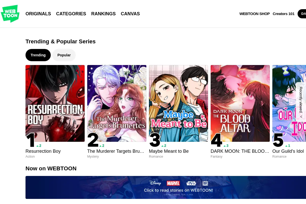 WEBTOON - Read Comics, Manga & Manhwa